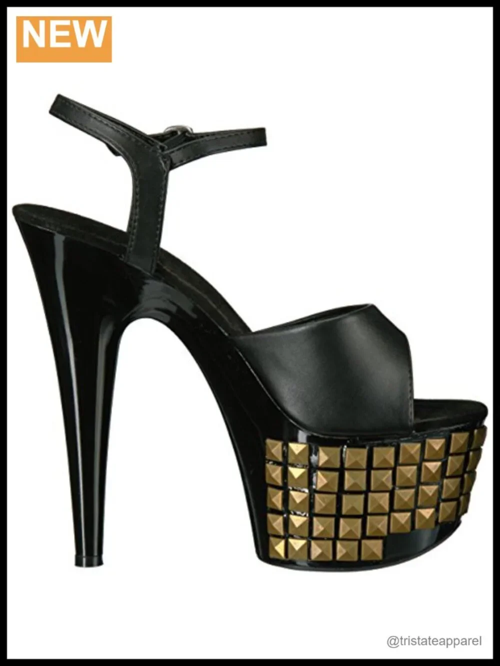 Women's Studded Platform Sandals Adjustable Buckle Dressy